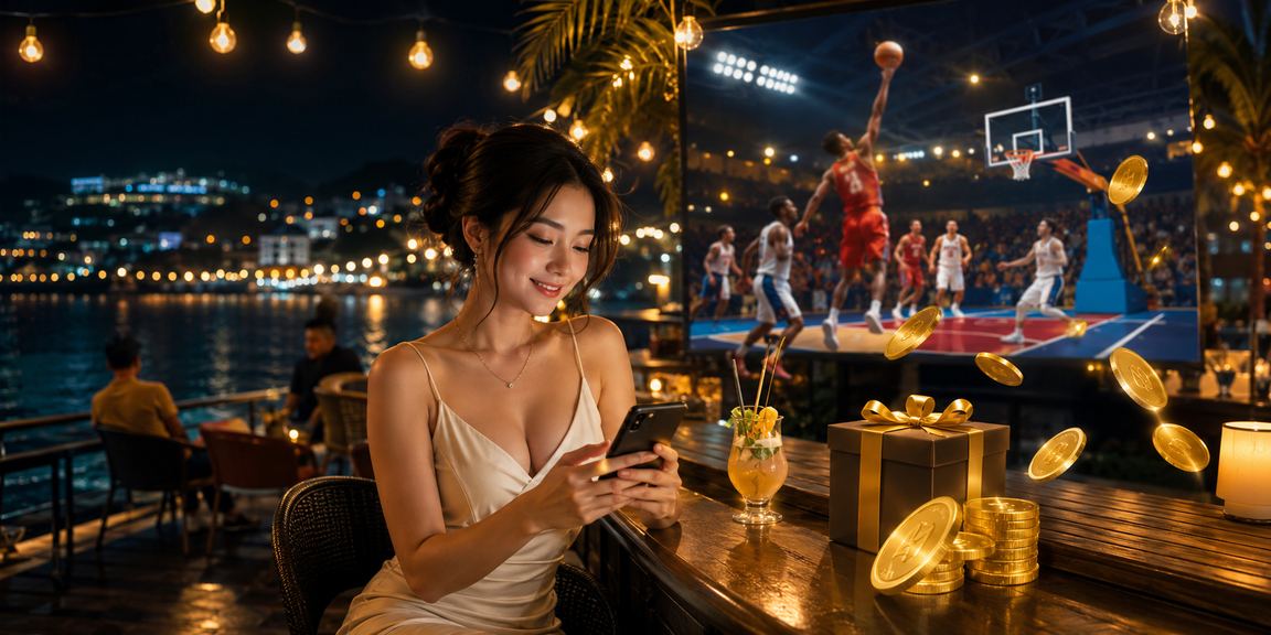 Cược bóng rổ trên điện thoại bên bãi biển Đà Lạt