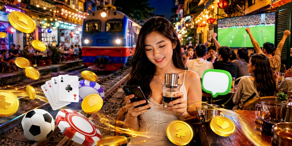 Người chơi bóng đá Hà Nội theo dõi trận đấu và đặt cược trực tiếp